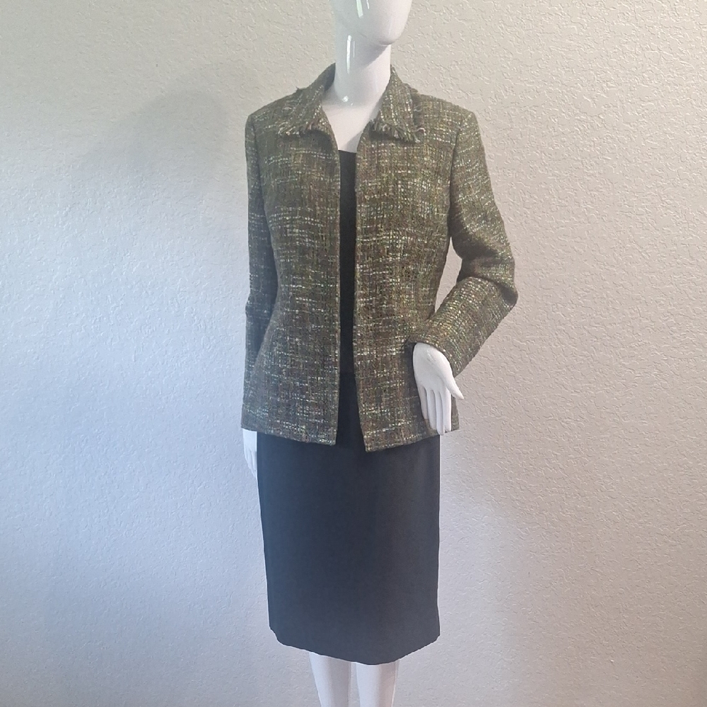 3 Pc. Le Suit Skirt Set Dark Dark Green